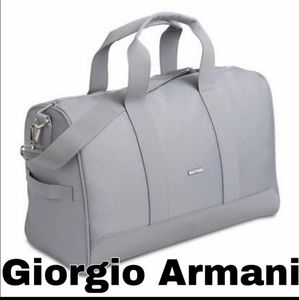 Giorgio Armani gray duffle bag like new